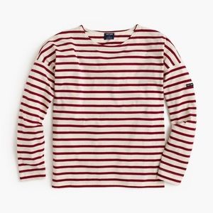 Saint James x J Crew Striped T-Shirt Red/White
